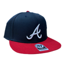 Atlanta Braves Snapback Hat Blue Red